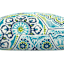 Calista Teal Oversized Square Outdoor Throw Pillow, 20"