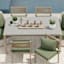 Honeybloom Endive Green Premium Outdoor Square Seat Cushion