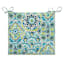 Calista Teal Outdoor Square Seat Cushion