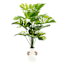Found & Fable Potted Faux Turtle Leaf Floor Greenery, 24.5"