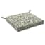 Honeybloom Endive Floral Outdoor Square Seat Cushion