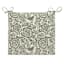 Honeybloom Endive Floral Outdoor Square Seat Cushion