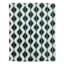 Found & Fable Ikat Ogee Micro Plush Throw Blanket, 50x60