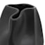 Remi Black Ceramic Vase, 10"