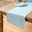 Turquoise Zara Table Runner with Fringe, 72x14