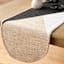 Black & White Slice Design Jute Table Runner, 72x14