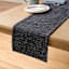 Black & White Rustic Table Runner, 72x14