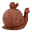 Honeybloom Snail Stack Outdoor Garden Statue, 13"