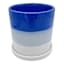 Sunny Club Indoor Blue Ceramic Ombre Planter, 6"