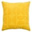 Crosby St. Yellow Geo Quilted Velvet Throw Pillow, 18"