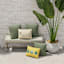 Honeybloom Succulent Garden Lumbar Outdoor Throw Pillow, 14x20
