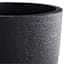Japi All Weather Proof Black Modern Conic Outdoor Planter, Small