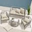 Found & Fable Talia Palm Outdoor Wicker Settee Cushion