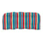 Alvarado Stripe Outdoor Wicker Settee Cushion