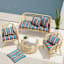 Alvarado Stripe Outdoor Wicker Settee Cushion