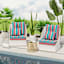 Alvarado Stripe Outdoor Tufted Back Cushion