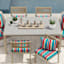 Alvarado Stripe Lumbar Outdoor Throw Pillow, 14x20
