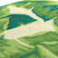 Marconi Leaf Pillow, Oversized Square Outdoor Throw Pillow, 20"