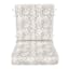 2-Piece Grey Patna Geo Outdoor Deep Seat Cushion