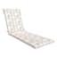 Grey Patna Geo Outdoor Chaise Lounge Cushion