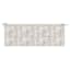 Grey Patna Geo Outdoor Bench Cushion