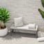 Grey Patna Geo Outdoor Bench Cushion
