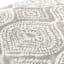 Grey Patna Geo Oversized Square Outdoor Throw Pillow, 20"