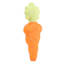 Homespun Easter Carrot Shaped Throw Pillow, 8x18