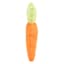 Homespun Easter Carrot Shaped Throw Pillow, 8x18