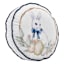 Providence Bunny Artwork Round Easter Throw Pillow, 16"