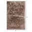 Beige Textured Tufted Shag Accent Rug, 27x45
