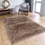 Beige Textured Tufted Shag Accent Rug, 27x45
