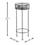 Round Leaf Plant Stand, Medium