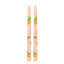 2-Pack Orange Printed Pink Taper Candles, 10"