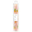 2-Pack Orange Printed Pink Taper Candles, 10"