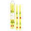 2-Pack Strawberry Printed Green Taper Candles, 10"
