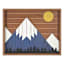 Lake & Lodge Framed Mountain Wall Art, 20x16