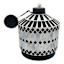 Black Mosaic Table Torch