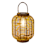 Decorative Brown Outdoor Solar Lantern with Bulb, Large