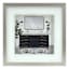 Glass Framed Bath Print Wall Art, 13"