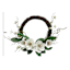 Magnolia Half Wreath, 24"