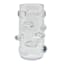 Crosby St. Clear Glass Vase with Clear Oval Stones, 13"