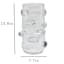 Crosby St. Clear Glass Vase with Clear Oval Stones, 13"