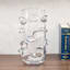 Crosby St. Clear Glass Vase with Clear Oval Stones, 13"