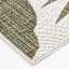 (E513) Found & Fable Santorini Cala Green Leaves Outdoor Area Rug, 9x12