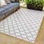 Fifer Green Trellis Outdoor Area Rug, 5x7