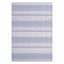 Grey & Blue Fifer Striped Outdoor Area Rug, 5x7