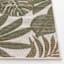 (E513) Found & Fable Santorini Cala Green Leaves Outdoor Runner, 2x7