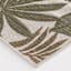 (E513) Found & Fable Santorini Cala Green Leaves Outdoor Runner, 2x7