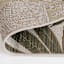 (E513) Found & Fable Santorini Cala Green Leaves Outdoor Runner, 2x7